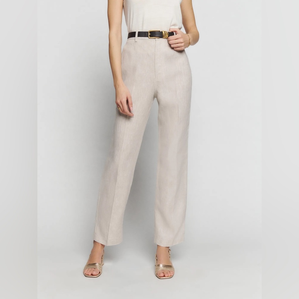 NWT Reformation Freddie Linen Pant